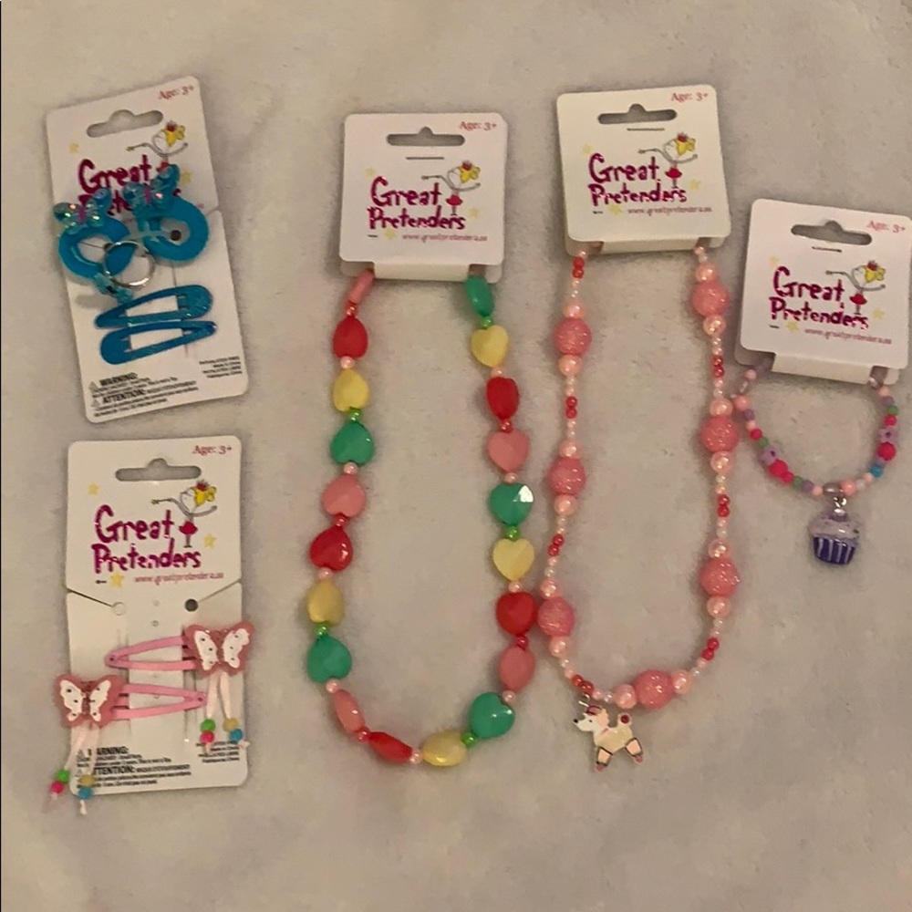 Great Pretenders Jewelry & Barretts - little girls